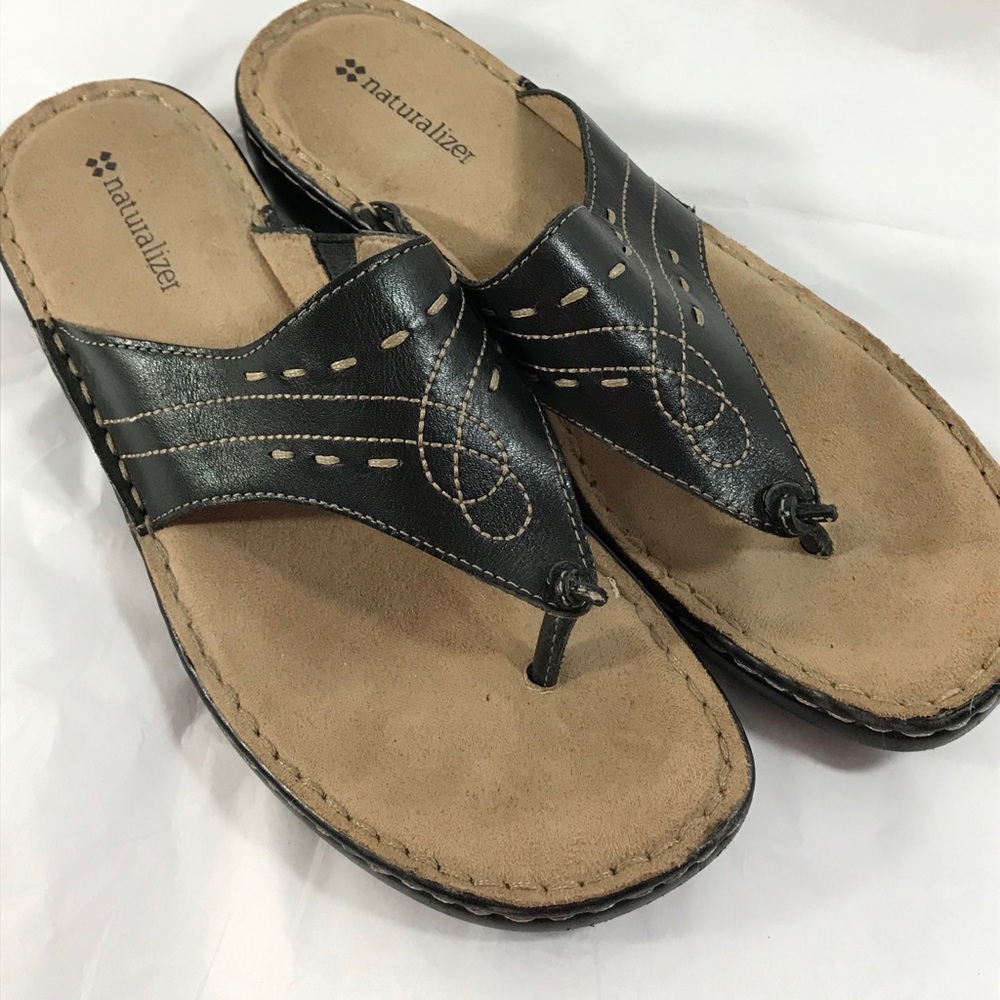 Naturalizer Wedge Heel Flip Flop Sandal